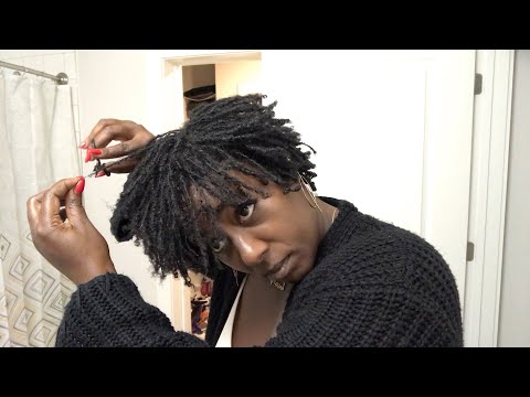 Watch Me Trim My Micro Locs . How to Trim Your Locs #taperedcut #microlocs #naturalhair