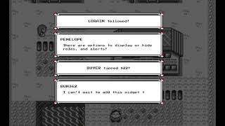 Retro Pokemon Chat Widget Demo and Options Walkthrough