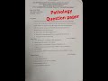 Pathology question paper #shorts #Pathology