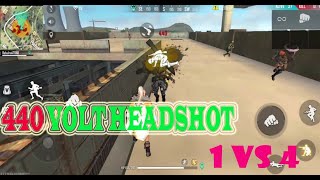 SOLO VS SQAUD FREE FIRE 440 volt headshot\factory fight very rush gameplay|king gamer