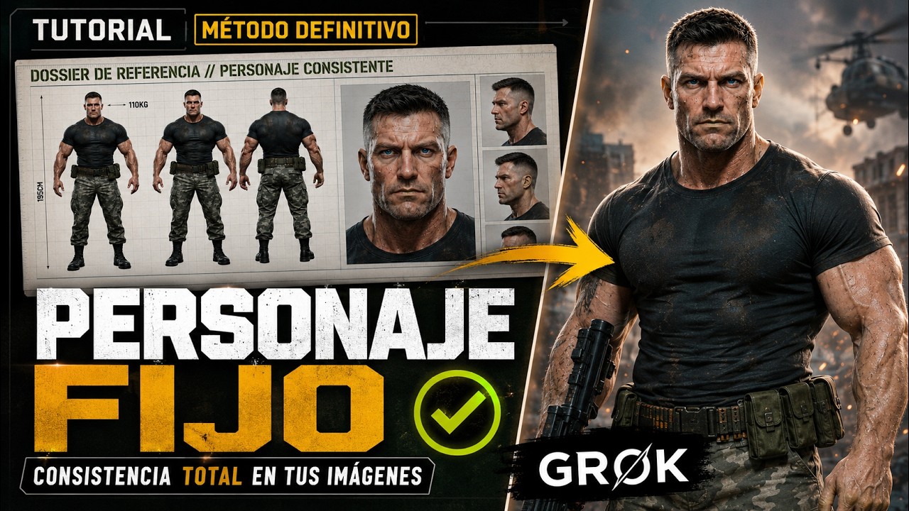 Cómo crear personajes CONSISTENTES con IA: Grok TUTORIAL Paso a Paso ...