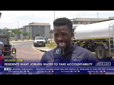 Residents want Joburg water to take accountability
