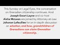 How can grandchildren of Grenadians claim Grenadian citizenship.