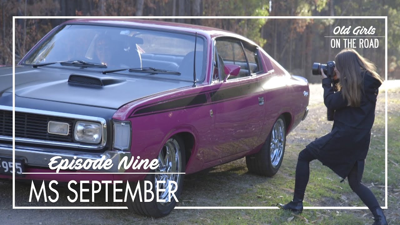 Old Girls on The Road Calendar Series - Ms September, Sandy and her &apos;72 Charger