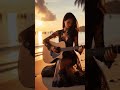 Calming Guitar Reverie: Heartfelt Melodies by Clarissa Acoustic in a Serene Garden Escape
