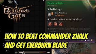 Baldur's Gate 3 | How to Beat Commander Zhalk and Get the Everburn Blade
