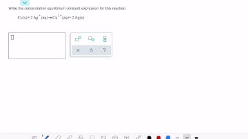 ALEKS: Writing the concentration equilibrium expression for a heterogeneous equilibrium