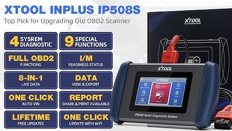 XTOOL InPlus IP508S OBD2 Scanner Diagnostic Tool✔️What
