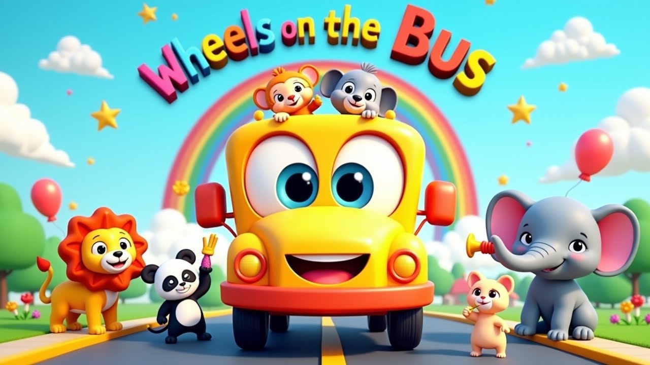 Wheels on the Bus | Kids Songs - Smiley Kiddie Tv