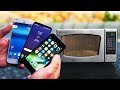Microwave Survival Test! Galaxy S8 vs iPhone 7 vs Pixel XL!