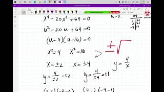Nemanja Nikitovic Live Stream Precalc 7.4 System of Nonlinear Equations
