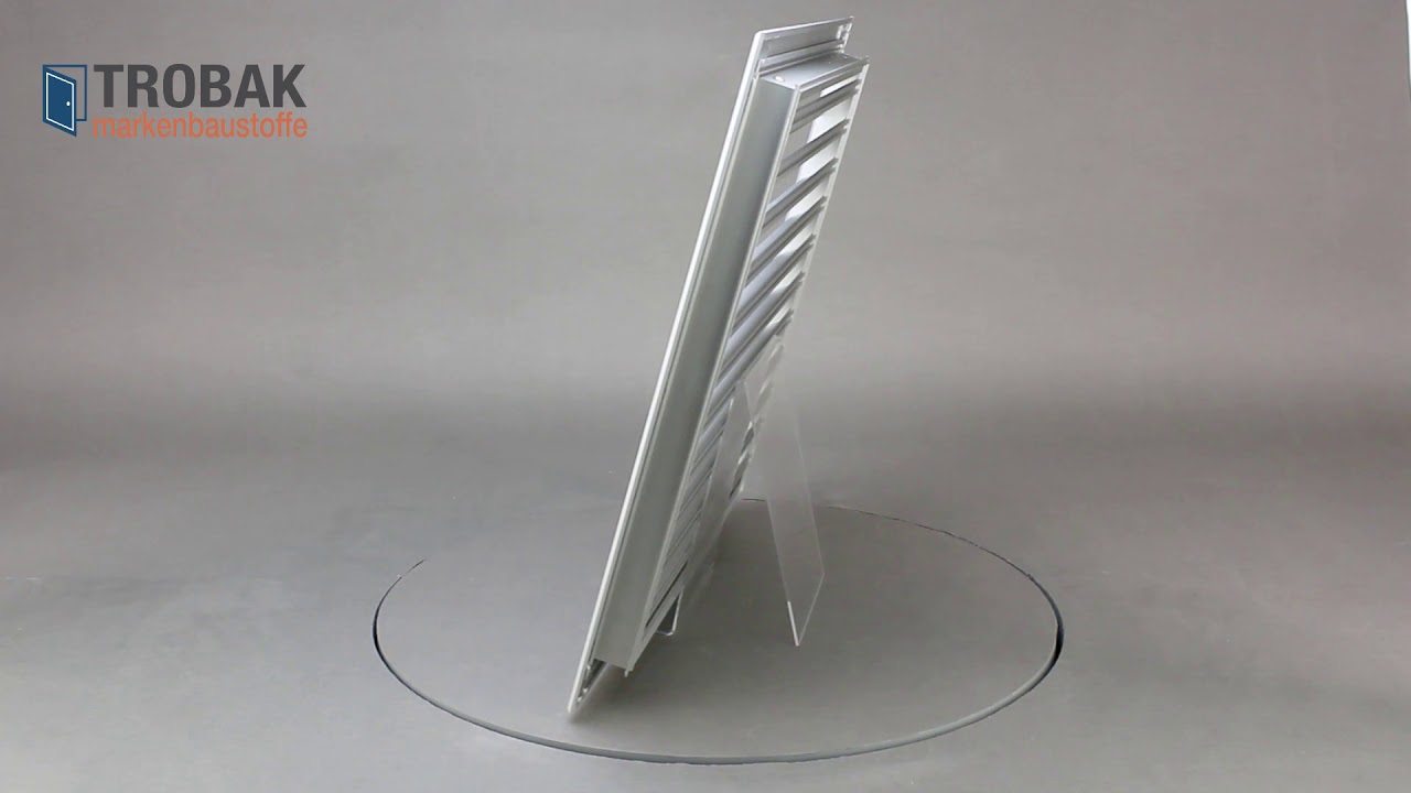 Aluminium Lüftungsgitter Edelstahl-Optik – 2000 Mm Lang, 60 Mm Breit, Für Wand- Und Nischenlüftung