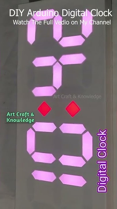 DIY Arduino Projects | Arduino LED Clock | #shorts | DIY 7 Segment ...