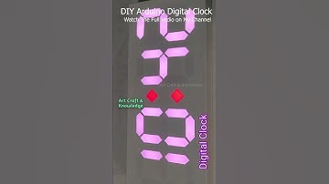 DIY Arduino Projects | Arduino LED Clock | #shorts | DIY 7 Segment Clock using Arduino & WS2812b