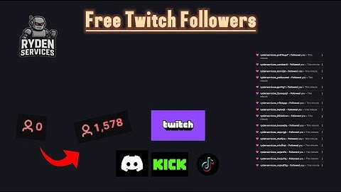 How to get Free Twitch Followesr 2025 | WORKING Twitch Follow bot