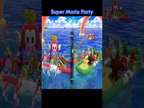 Mario Party Superstars - Rowboat Uprising - Mario and Peach vs Luigi and Yoshi