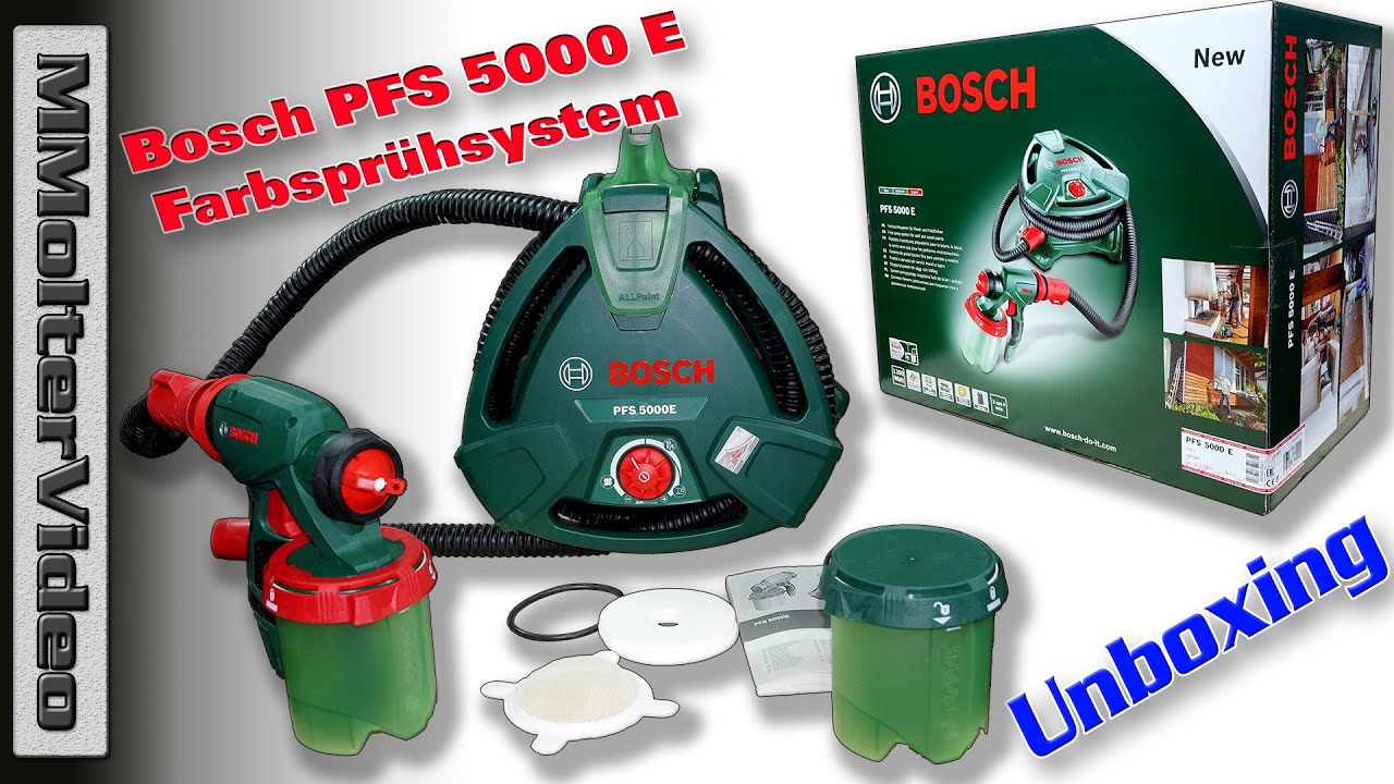 PFS 5000 E von Bosch Unboxing YouTube