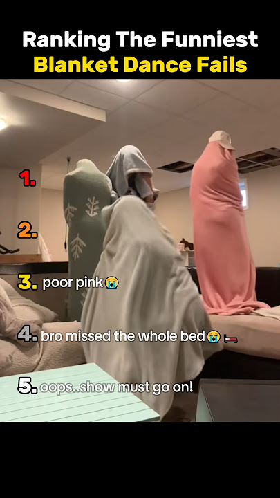 Ranking the Funniest Blanket Dance Challenge Fails 💃🤣 #funny
