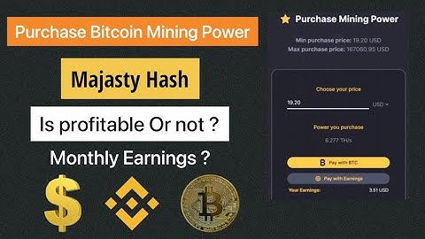 How To Purchase Majesty Hash Mining Power | Monthly Earning | is this Profitable or not ?