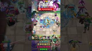 RONIN - 6 MAGE 3 DIVINITY 2 HALF-ORC 2 WATCHER #autochess #dota2autochess #magicchess #shorts