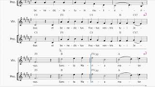 Ave Maria  Fruto Ramirez  Piano Violin  B