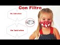 COMO HACER CUBREBOCAS PARA NIÑOS- como hacer tapabocas para niños-mascarilla para niños