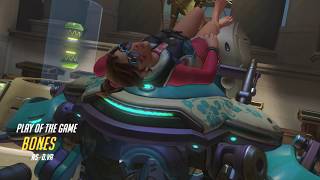 OVERWATCH DVA Gameplay - Solo team kill to end the game