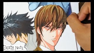 Como dibujar a Ligth Yagami death note screenshot 5