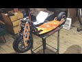 Evo 2x gas power scooter conversion to electric assembling a scooter