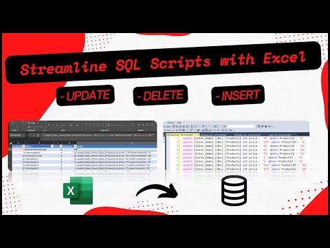 Using Excel to Streamline Your SQL Scripts