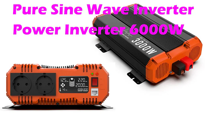 Pure Sine Wave Inverter Power Inverter 6000W DC 12V 24V 48V To AC 220V 240V 50HZ Continuous Power