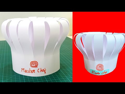 How To Make Master Chef Cap | How To Make Master Chef Hat | How To Make Chef Hat With Paper |DIY Hat