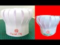How to make master chef cap  how to make master chef hat  how to make chef hat with paper diy hat
