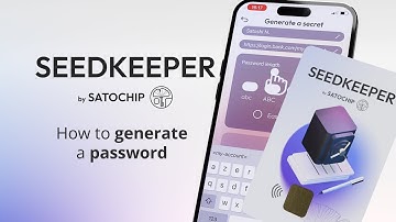 Seedkeeper - How to generate a password