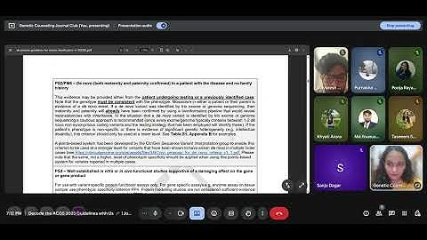 Decode the ACGS 2023 Guidelines with Us 🧬   Journal Club  - PART 1