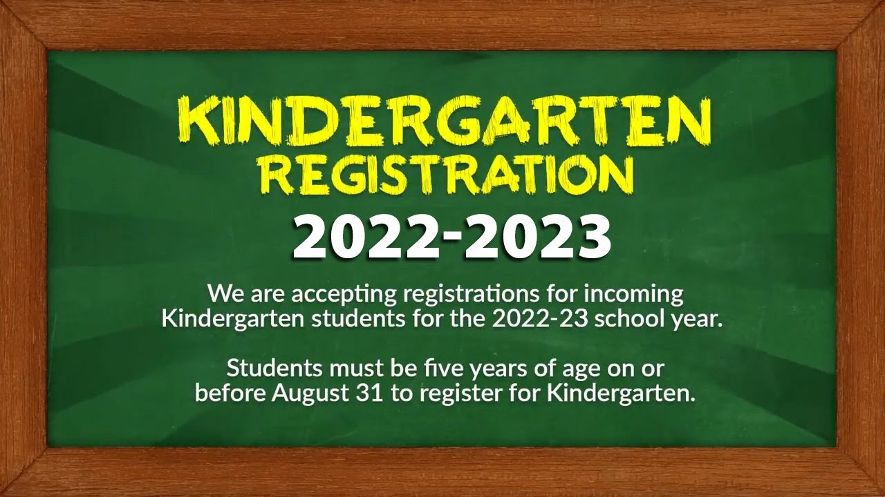 CSD Kindergarten Registration 20222023 KLeadsTheWay YouTube