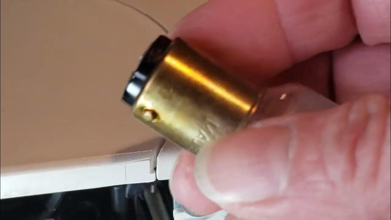 pfaff 6120 change the light bulb YouTube