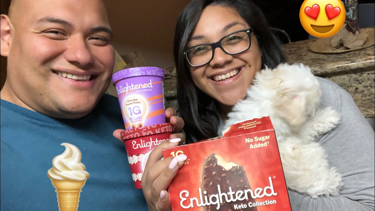 Enlightened Keto Ice Cream + New Keto Caramel Dark Chocolate Peanut Bar