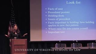 Introduction to Law School for First Year Students