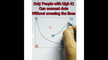 Only people with high IQ can connect dots without crossing the lines👀#shorts #ytshorts #iq✍️