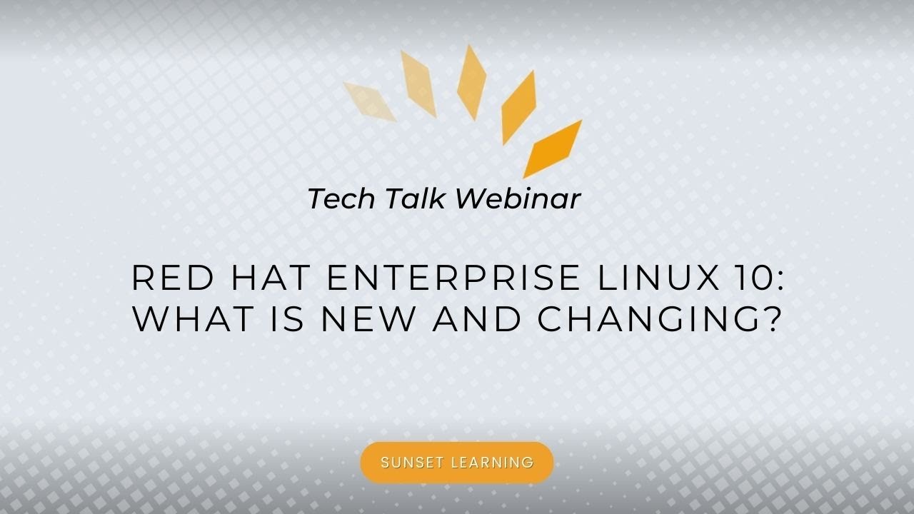 Red Hat Enterprise Linux 10: What is New and Changing? - YouTube