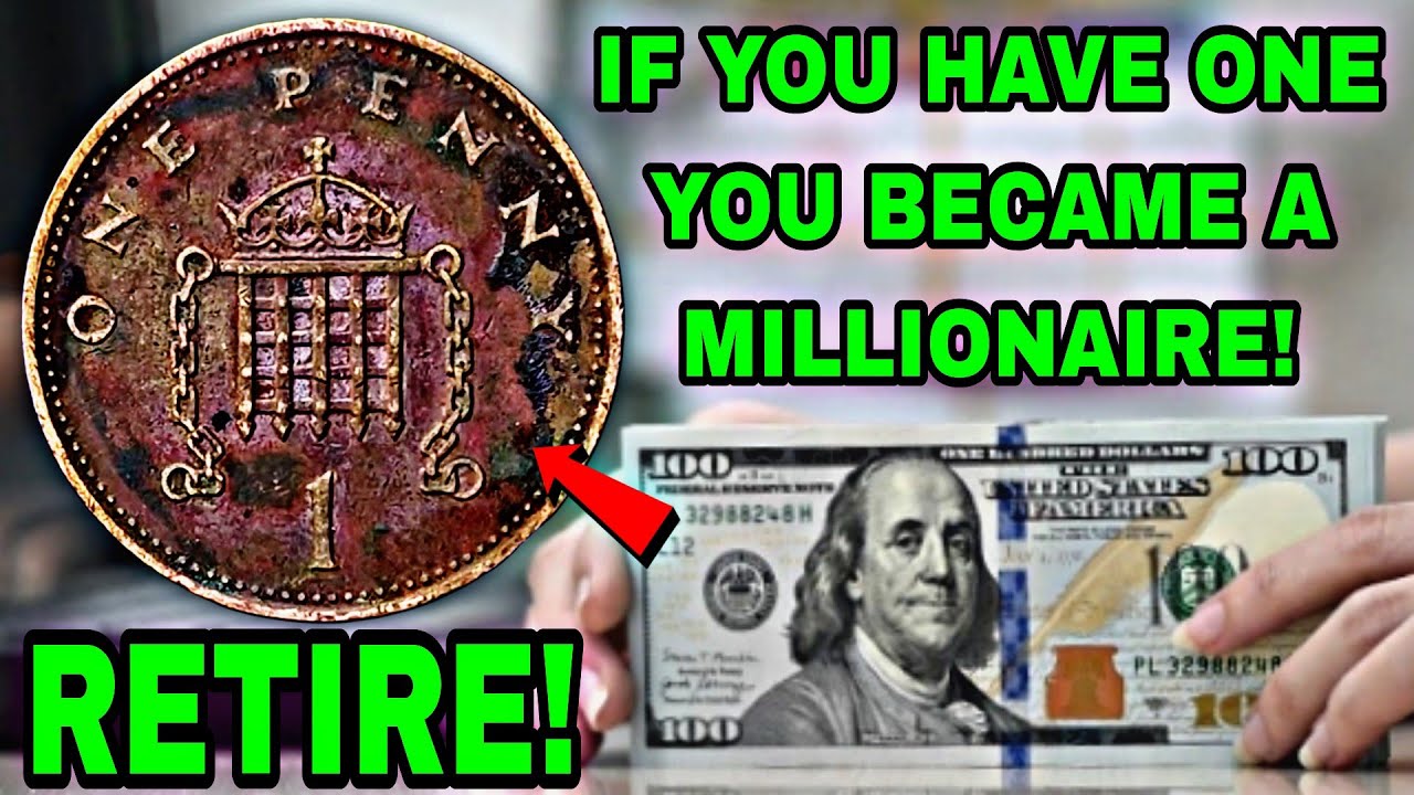 Top 7 Most Valuable & Rare UK 1 Penny Coins Worth Big Money in Dollars That Sold for Over $450,000!