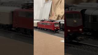 Marklin Exhibition Train with Piano Car at the end.