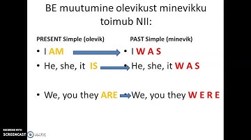 The PAST SIMPLE (lihtminevik)