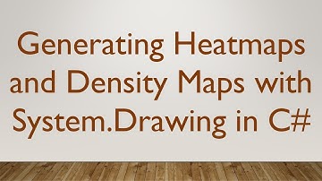Generating Heatmaps and Density Maps with System.Drawing in C#