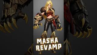 Masha Revamp in advance server #mobilelegends #english #moba #shorts