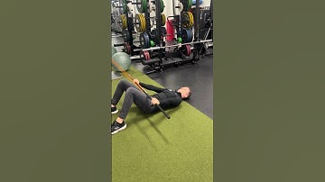Supine Dowel Banded Shoulder Flexion