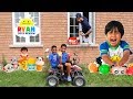 Ryan's World Toys Drive Thru | Ryan ToysReview | FamousTubeKIDS