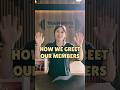How to greet your members 👋 #gym #fitness