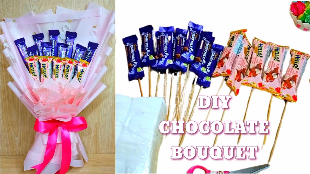 DIY CHOCOLATE BOUQUET || HOW TO MAKE CHOCOLATE BOUQUET AT HOME || GIFT ...